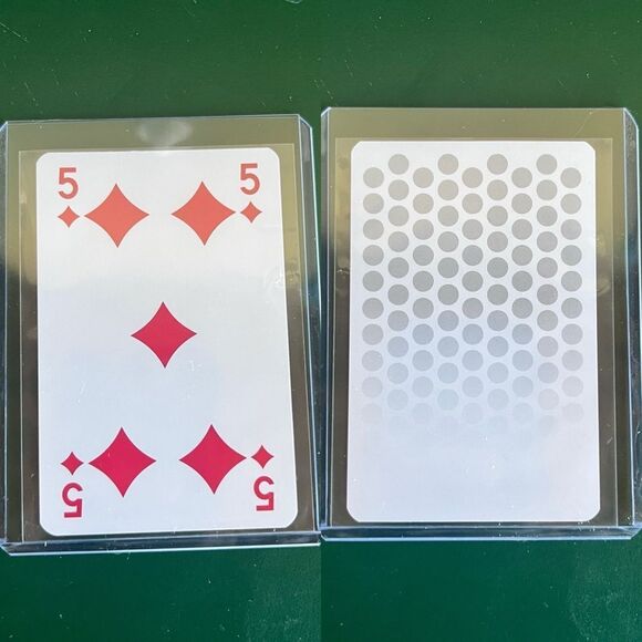 Louis Vuitton Single Playing Card Red 5 of Diamond Authentic - Picture 1 of 5